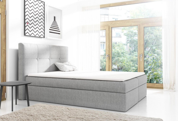 Boxspringviesīgais gultas dizains Dubulta viesnīcas Modernais gulta guļamistabas gultas 160cm.
