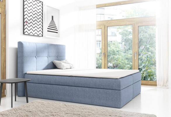 Boxspringviesīgais gultas dizains Dubulta viesnīcas Modernais gulta guļamistabas gultas 160cm.