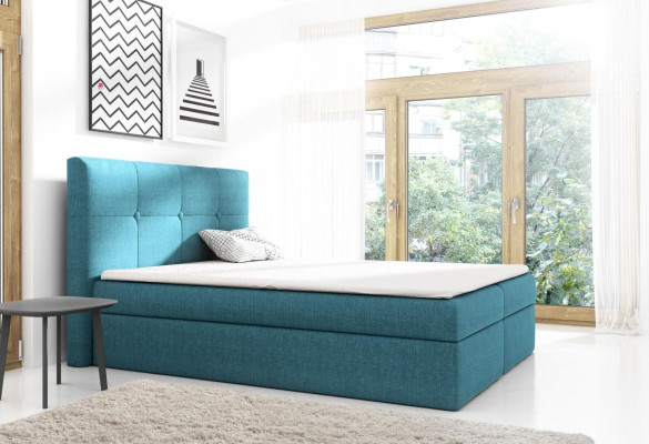 Boxspringviesīgais gultas dizains Dubulta viesnīcas Modernais gulta guļamistabas gultas 160cm.