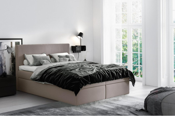 Boxspring gulta tekstils dizains dubultā viesnīca moderna gulta guļamistaba gultas 160x200