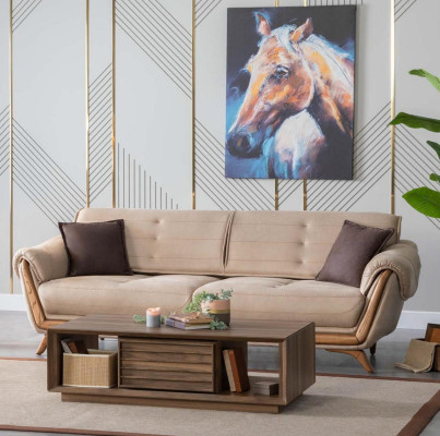 Trīsvietīga ērta dīvāna sofa luksusa dīvāns Itāļu dizains