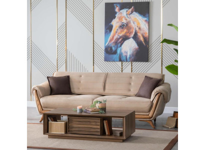 Trīsvietīga ērta dīvāna sofa luksusa dīvāns Itāļu dizains