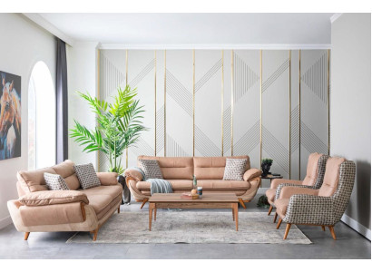 Sofas komplekts Dīvāns Dīvāns Iestatījumi Pīļu Mēbeles Sēdvietas komplekts 4 gab. Kopums Pīļi
