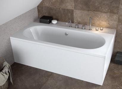 Virtuve Neformāla vanna Stūra vanna Dizaina vannas Balta