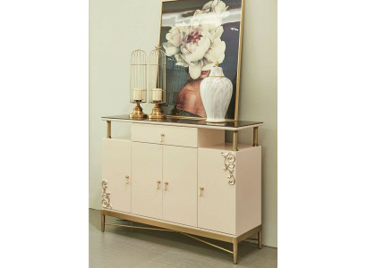 Sideboard dizaina komoda koka skapis komodes itāļu mēbeles