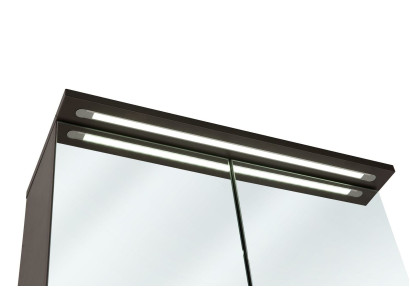 Skapītis ar spoguļiem Sienu skapītis Vannas istabas skapītis ar dekora spoguli 80 cm LED