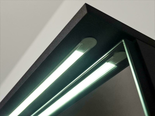 Skapītis ar spoguli, vannasistabas skapītis ar spoguli 60 cm LED