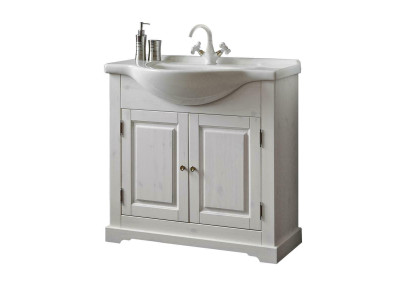 Country house washbasin luxury quality washbasin basin with base cabinet 85x35x81