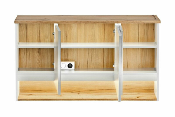 Spoguļskapis Sienas skapis Vannas istabas skapis ar spoguli 120 cm LED