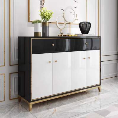 Komoda Skapis Sideboard Balts Moderns Komodes Ēdamistaba Koks Luksuss Jauns