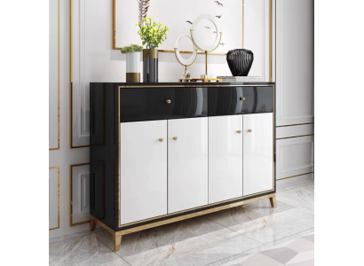 Komoda Skapis Sideboard Balts Moderns Komodes Ēdamistaba Koks Luksuss Jauns