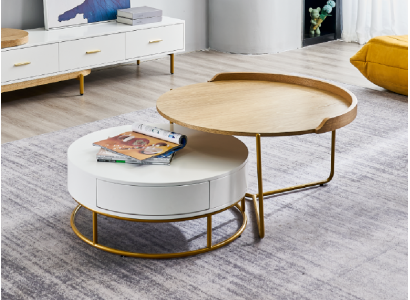 Gulta galda piegādātājs kafijas galds gulta galdi luksusa koks moderns