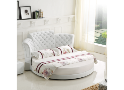 Rundas gultas luksusa Chesterfield gultas guļamistaba divguļamais gultas 200x200 cm