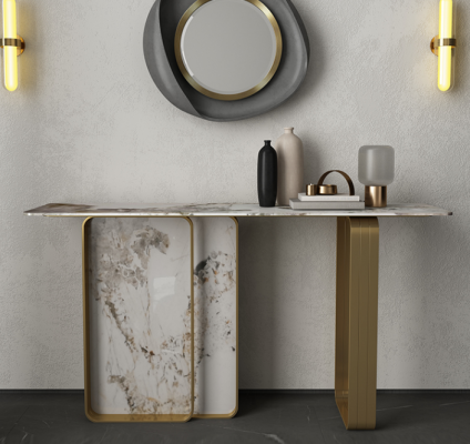 Konsolentāls dizaineris koka galds konsole konsolmēbele.