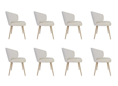 8 krēsli Krēsls Polster Design Lounge klubs krēsls Lehn garnitūra Kresls Jaunumu