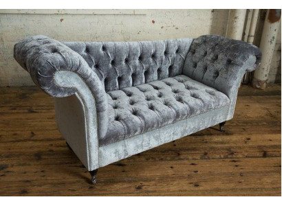 Dizaina Chesterfield auduma dīvāns šķirnes materiālu atpūta, jauns šaise-ložas dīvāns.