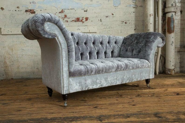 Dizaina Chesterfield auduma dīvāns šķirnes materiālu atpūta, jauns šaise-ložas dīvāns.