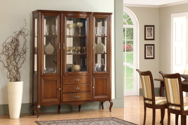Eķe koka koka galds Klasiski galdi Galds Ēdamgalds Galda Rundtisch Royal - modelis ZB-3