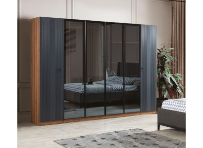 Luksusa guļamistabas skapis Stils Moderns Kokmateriāls Mēbeles Skapis 6 durvju