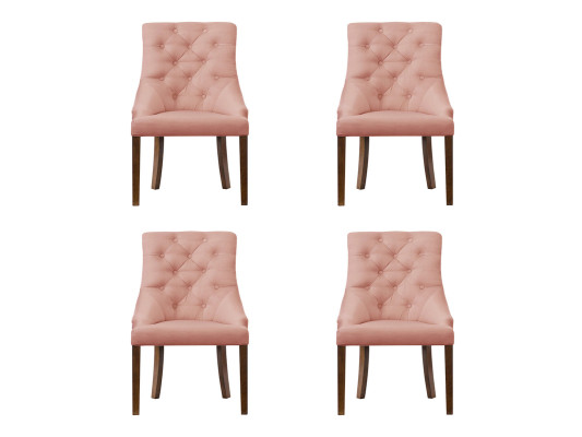 4x Chesterfield krēsli Salonas Klubu polsterētas krēsli Sēdekļi Garnitūra Ar atzveltņiem