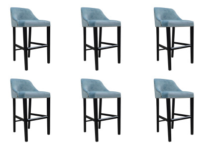 6x Dizaina pilna krēsla komplekts Bara krēsls Kāpnes Komplekts Krēsli