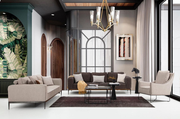Sofas ģērbtuvē 221 sēdvietas dīvāns galds Dīvāns Krēsli Moderns komplekts