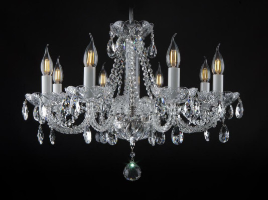 Bohēmijas kronšteinu pakaramā lampa Cristal Lights Cover lukturi.