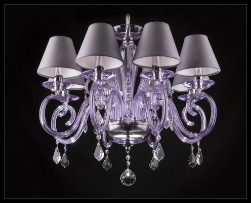 Pārklājums Bohemian Moderna Kronšleifers lampa Spīdīga lampa Kristāla svecīšu svečturi Deviņi