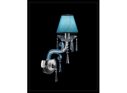 Bohēmijas sienas lampa zila kādreizējais lampa Lampenwelt sienas lampas lampa.