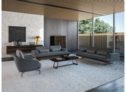 Sofas komplekts Sofa Luxus Garnitūra Sofas Krēsli Modernais 4 gabalu komplekts Dizaina galdiņš