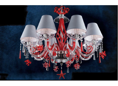Gaismais liestens kristāls krusēšu lampa Bohem Alčambra lampa.