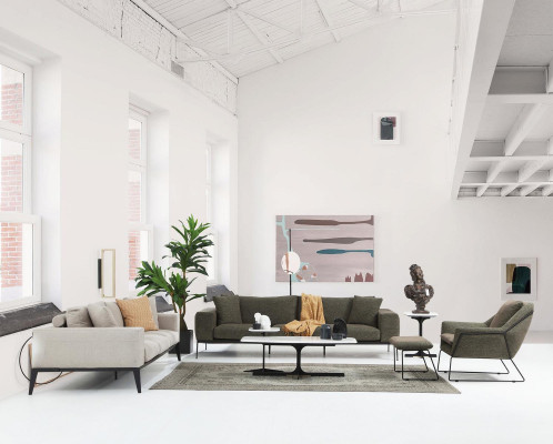 Trīskrēslu dīvāns 3 sēdvietu dīvāni gaiši beige audums dzīvojamā istaba luksusa moderns jauns