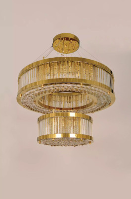 Gultņlampas dzīvojamo istabu stils Moderna griestu lampa luksusa lampa ar kristālu