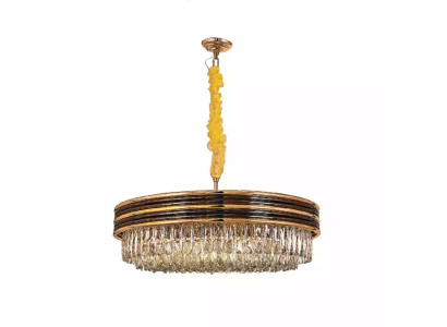 Apļa lukturis lampa griestu lampa zelta kroņlustrs griestu lampa kausējums kristāls