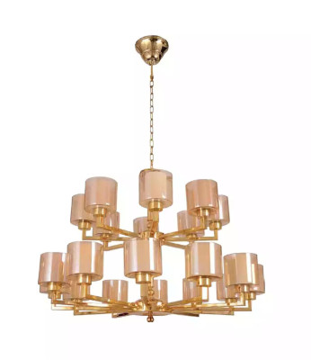 Gaisma Kronleuchter Gold Griestiem Moderns Gaisma Stikls Jaunais