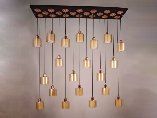 Galdi lampas vainags griestu lampa moderns zelts