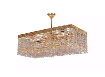 Luksusa lustra griestu lampa kroņa lampa griestu lampa zelta kristāla lampa