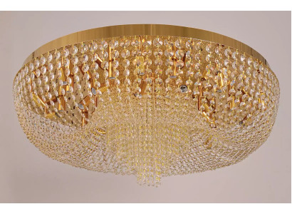 Lustra griestu lampa luksusa zelta griestu lampa kristāla māksla.