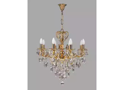 Lustra kronšleiers griestu lampa griestu lampa zelta luksusa mākslas kristāls