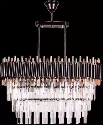 Kronlustra griestu lampa luksusa pelēkā krāsā kristālsustāvs.