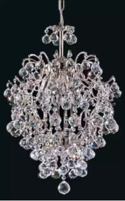 Luksusa lustra griestu lampa griestu lampa kronšteins kristāls sudrabs