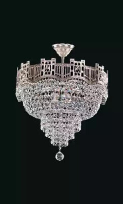 Debeszibenis luksusa kristāla lampa sudraba kristālu lampa