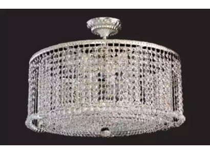 Luksusa lustra kronšētes griestu lampa griestu lampa lampas sudraba 60cm