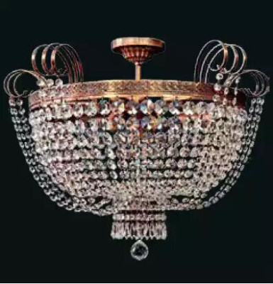 Luksusa griestu lustra, lustrs, kronštelis, griestu lampa, zelta kristāla apaļa lampa