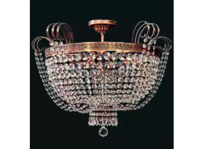 Luksusa griestu lustra, lustrs, kronštelis, griestu lampa, zelta kristāla apaļa lampa