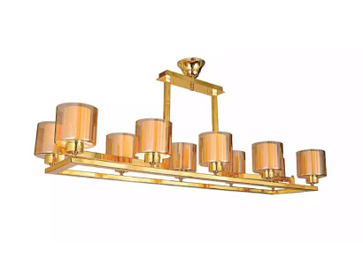 Zelta krāsas kronšteinu griestu lampa gludinātājs lustra