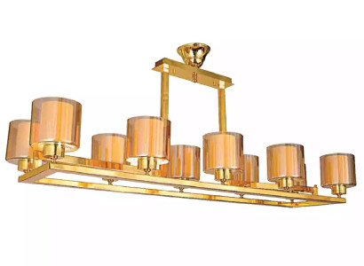 Zelta krāsas kronšteinu griestu lampa gludinātājs lustra