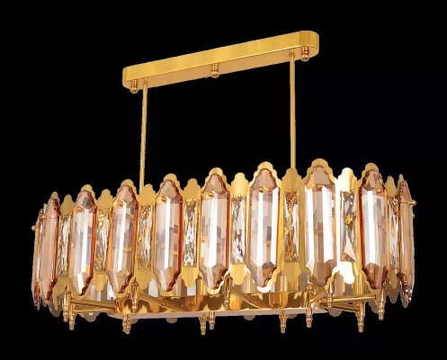 Gultņlampa Lustra Gultņlukturis Lampa Zelts Lustrs Kristāls
