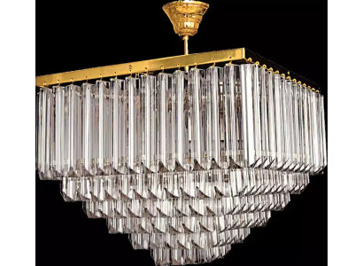 Gaišspuldzes Luxus Gold Kronliechters Gaismas plafons Lusters Kristāla lampa.