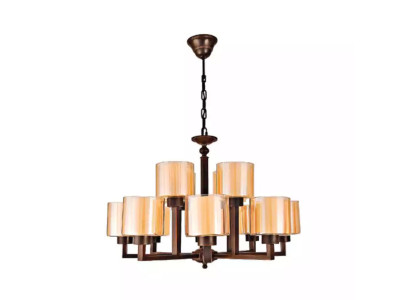Gaiša zelta griestu lampa - Skaista griestu lampa stikls dzīvoklī
